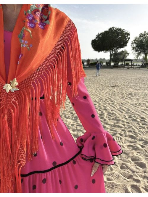 Traje garrotín MM fucsia