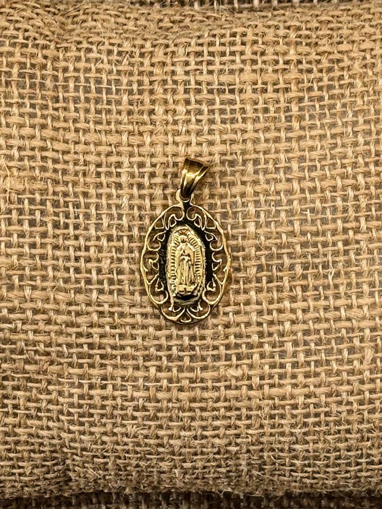 Medalla virgen de Guadalupe acero