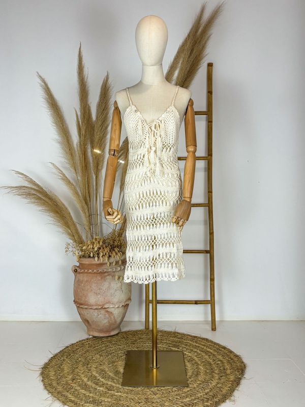 Vestido de playa de crochet muy...