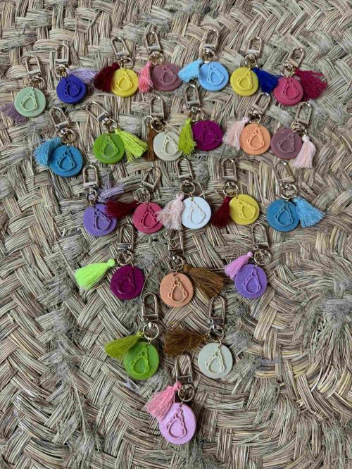 Llavero resina virgen del Rocío