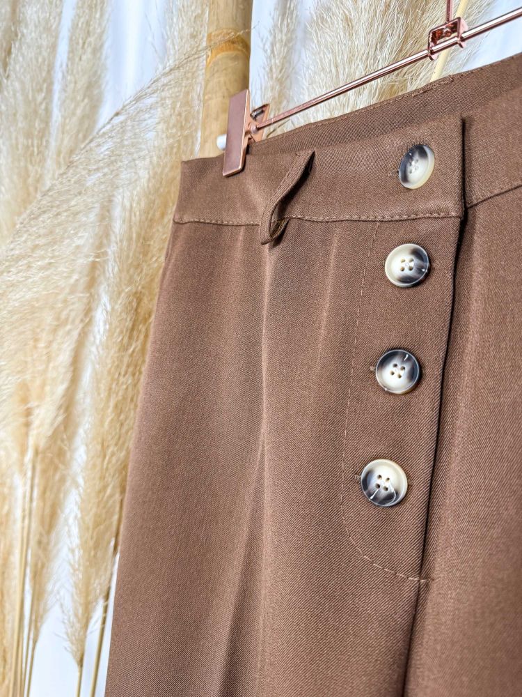 Pantalón traje marrón Pantalón traje marrón