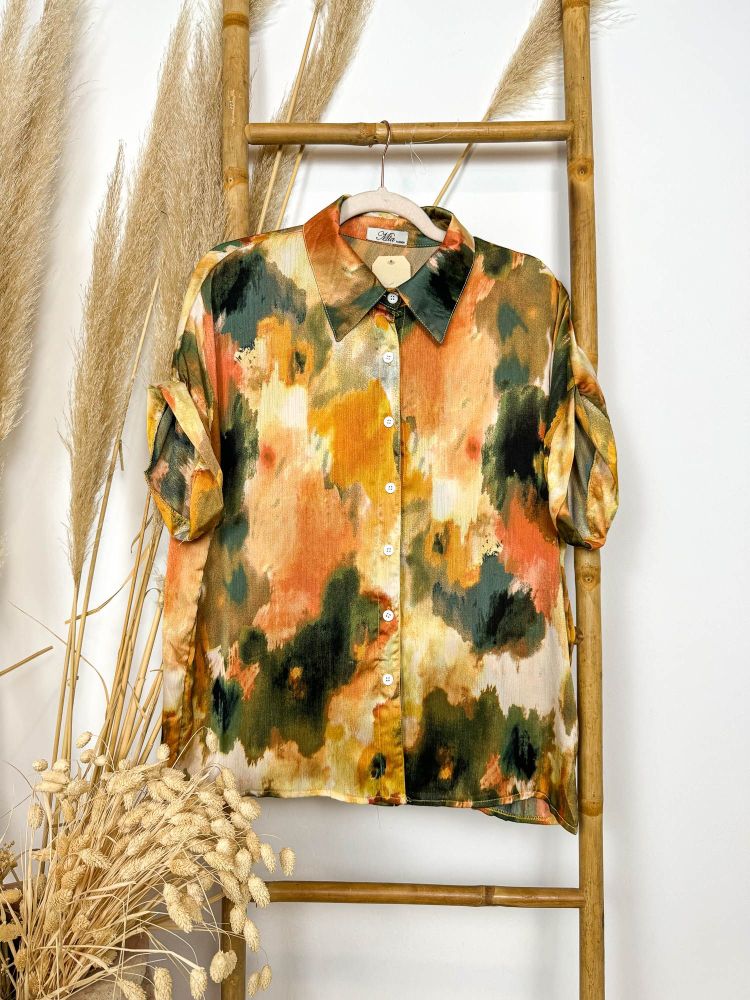 Blusa estampado artístico