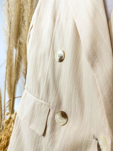 Blazer lino con grabados 2