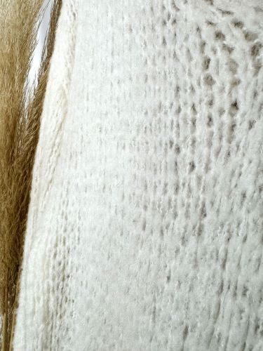 Vestido lana calada con fleco 2