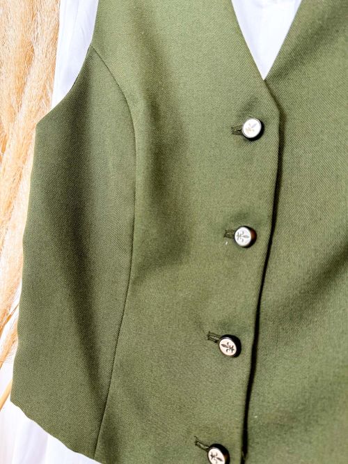Chalequillo verde vintage