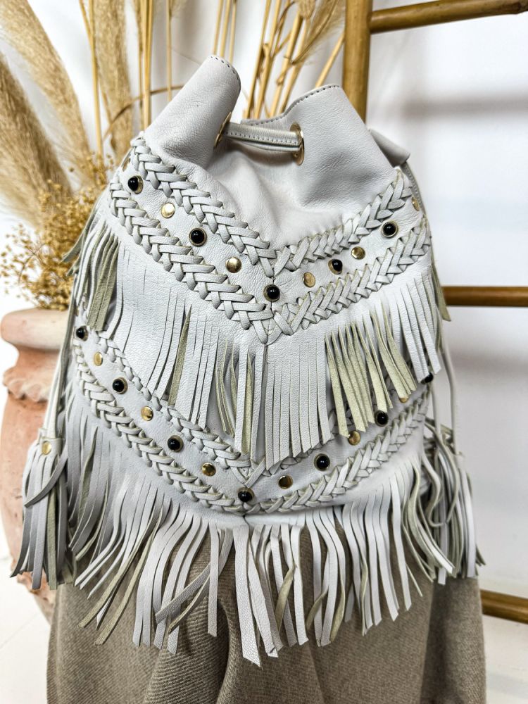 Bolso convertible blanco. Piticuiti.