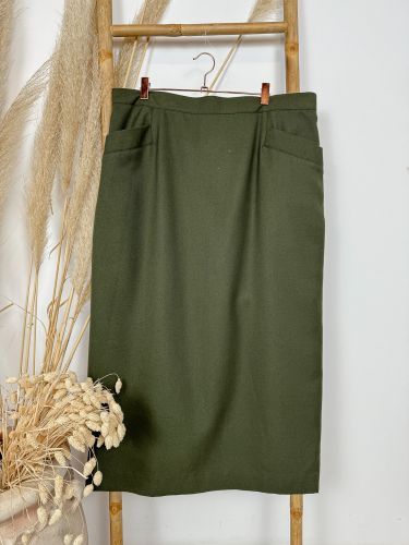Falda vintage verde