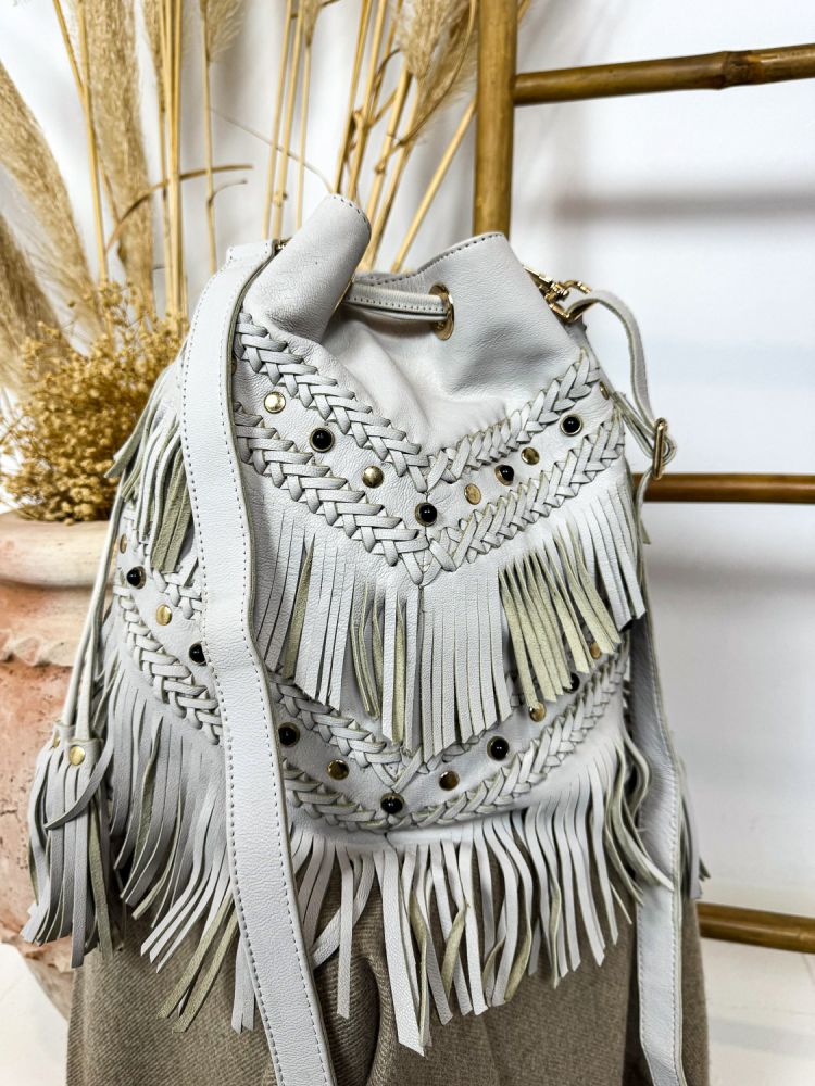 Bolso convertible blanco. Piticuiti.