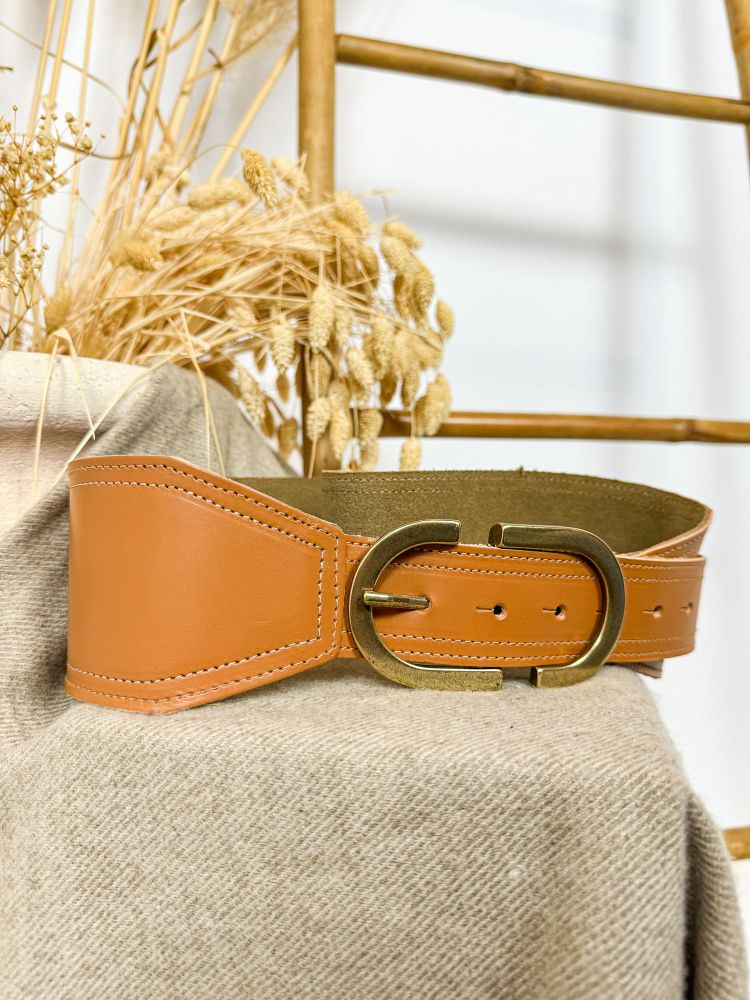 Cinturón avellana hebilla S Cinturón avellana hebilla S