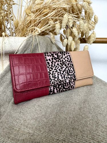 Cartera grande piel colores