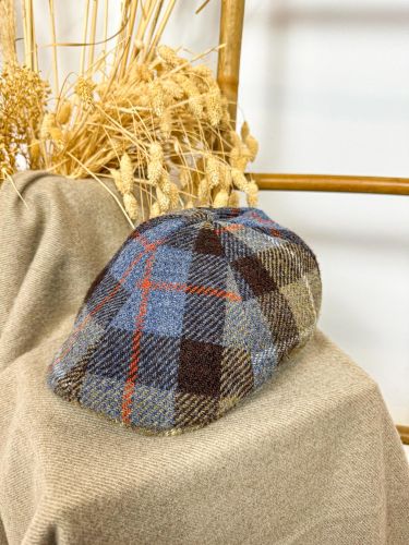 Gorra de niño pico de pato cuadros variados