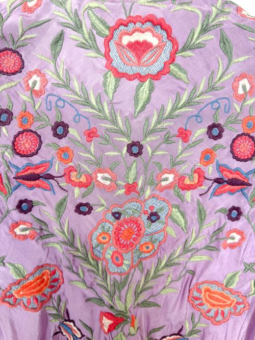 Mantón Victoria malva