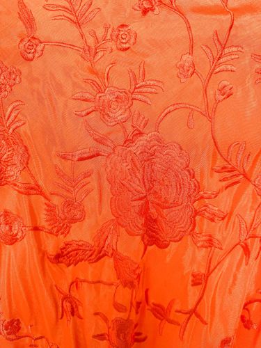 Mantón seda Lucía naranja 2