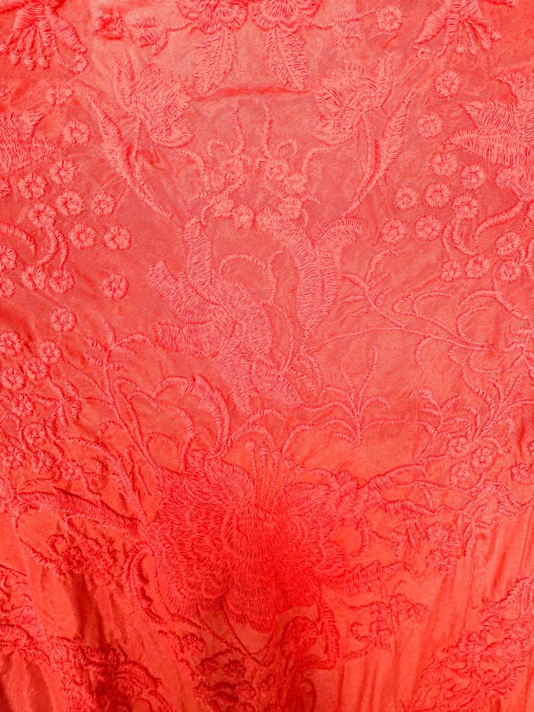 Mantón Alexandra naranja