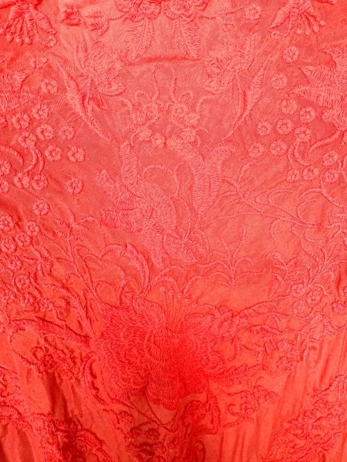 Mantón Alexandra naranja