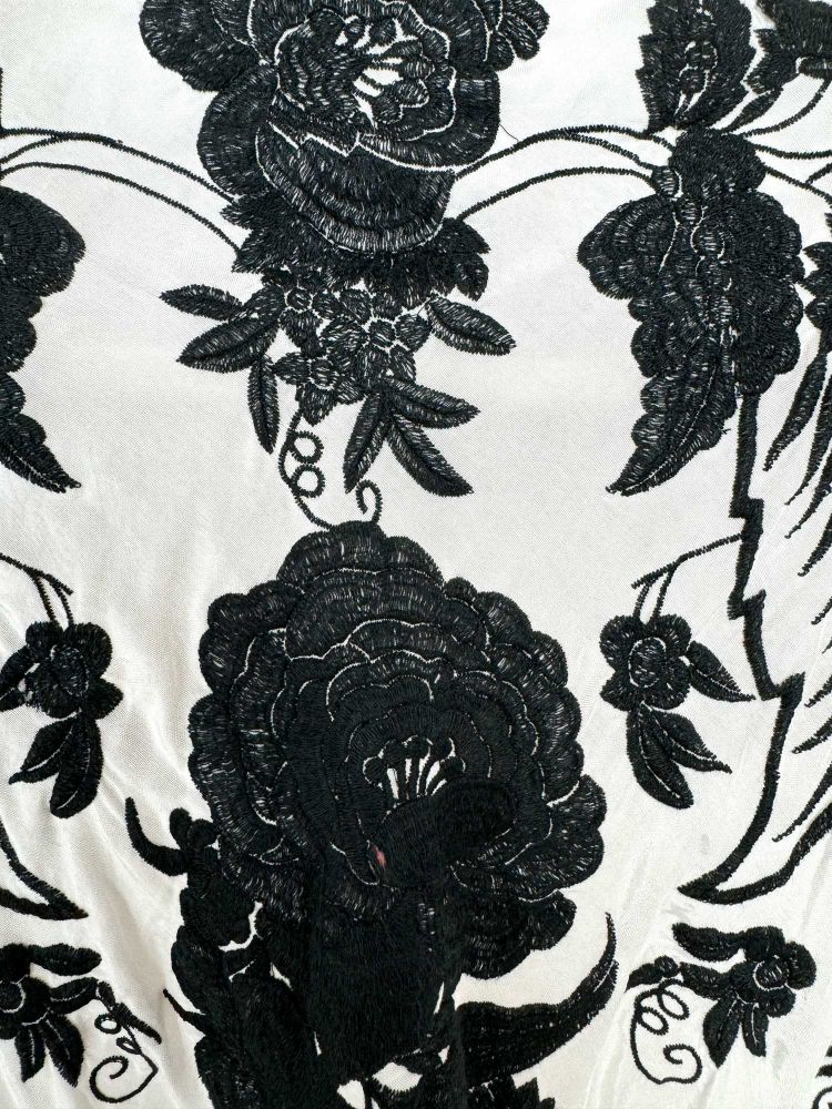 Mantón Beatriz blanco