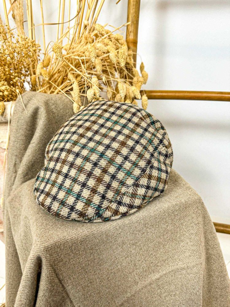 Gorra invierno cruda cuadros grandes