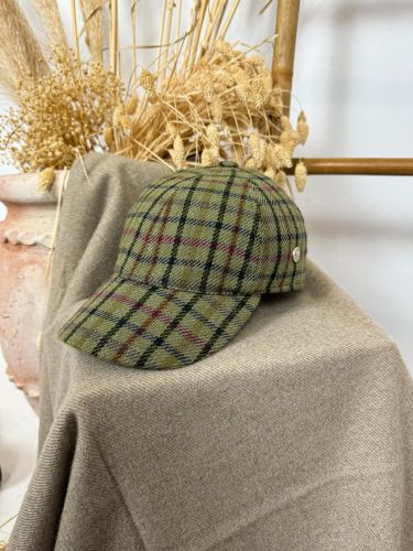 Gorra de visera paño verde