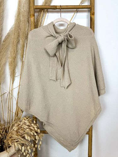 Capa punto beige con lazada