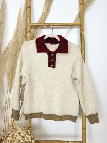 Jersey punto tricolor