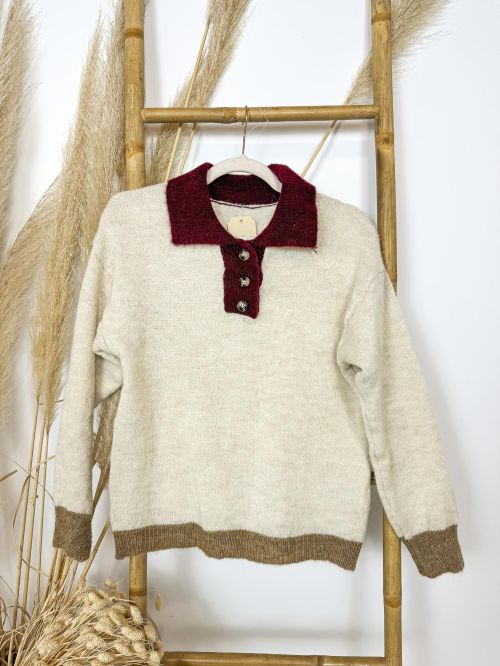 Jersey punto tricolor