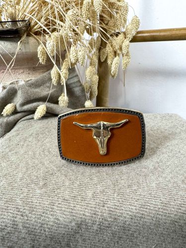 Hebilla piel y búfalo