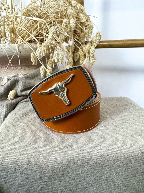 Hebilla piel y búfalo