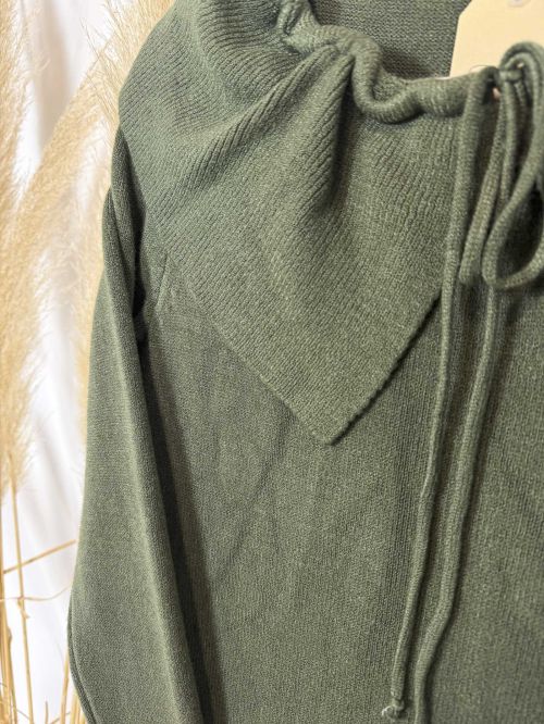 Jersey cuello bebé verde cacería