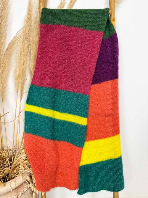 Bufanda multicolor de brillo