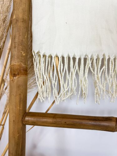 Pashmina blanco roto 2