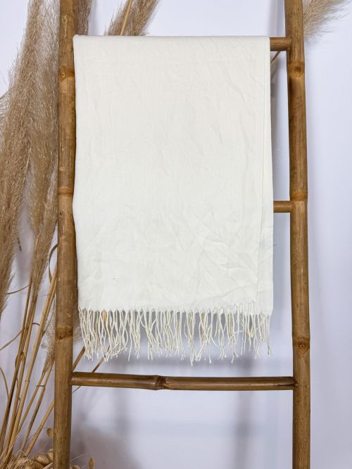 Pashmina blanco roto