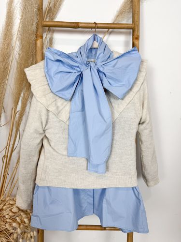 Jersey punto crudo cuello bebé