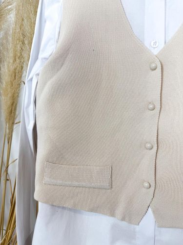 Chalequillo punto crudo botones esmaltados 2