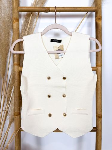 Chalequillo marinero cruzado botones dorados 2