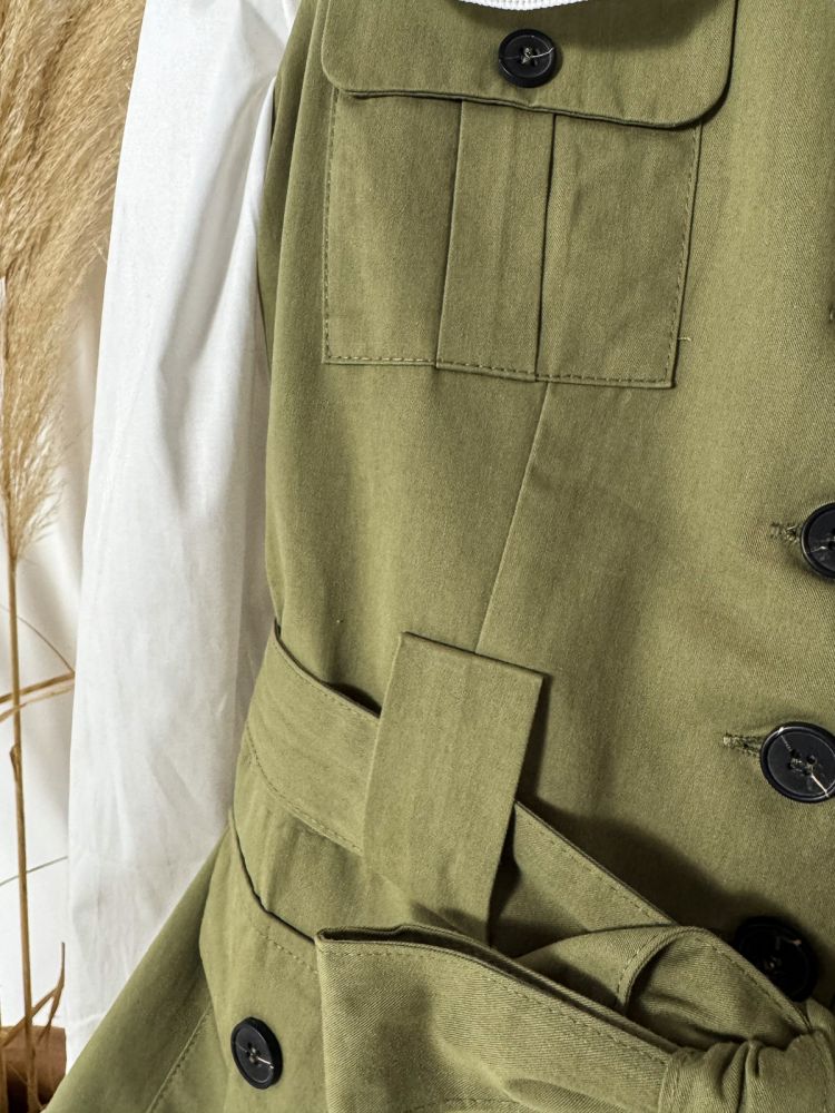 Chalequillo safari verde cacería Chalequillo safari verde cacería