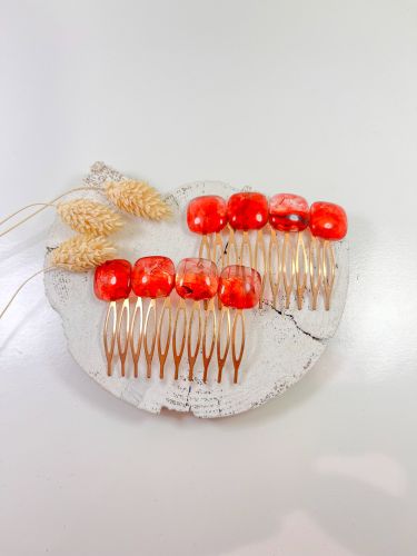 Peinecillo cuadros teja traslúcido