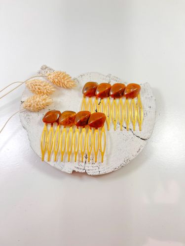 Peinecillo piedra rombo marrón