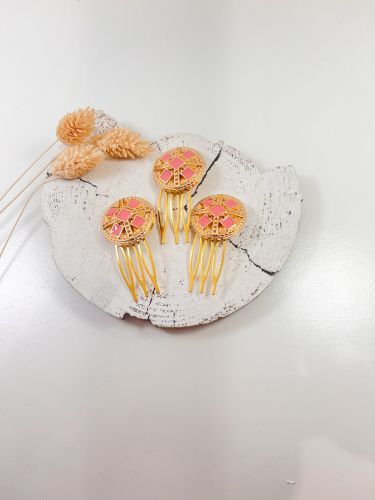 Peinecillo moneda rosa