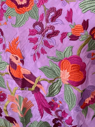 Mantón seda Valentina malva 2