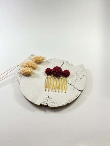 Peinecillo resina 3 flores buganvilla