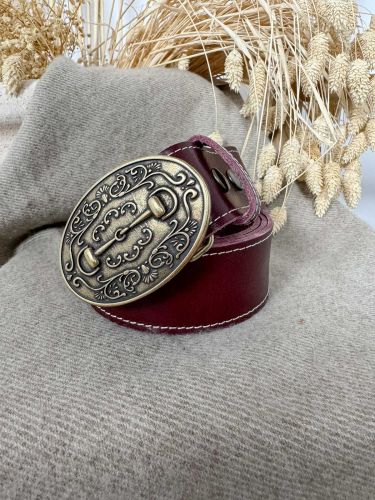 Hebilla ovalada filete oro viejo 2