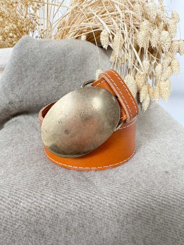 Hebilla ovalada chapón oro viejo 2