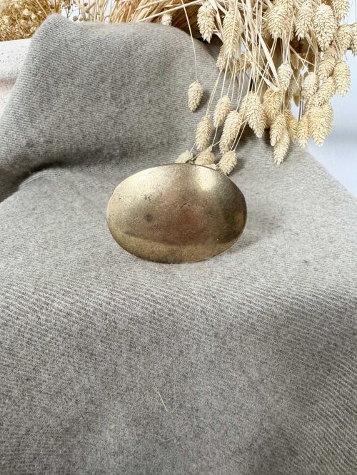 Hebilla ovalada chapón oro viejo