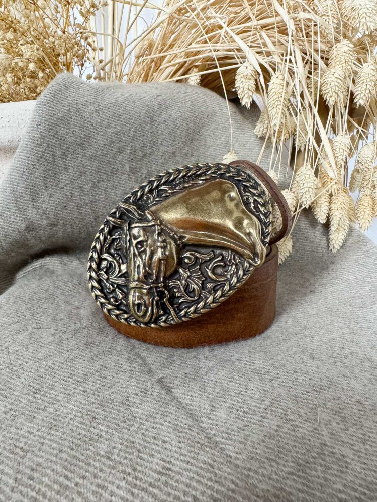 Hebila ovalada oro viejo cabeza...