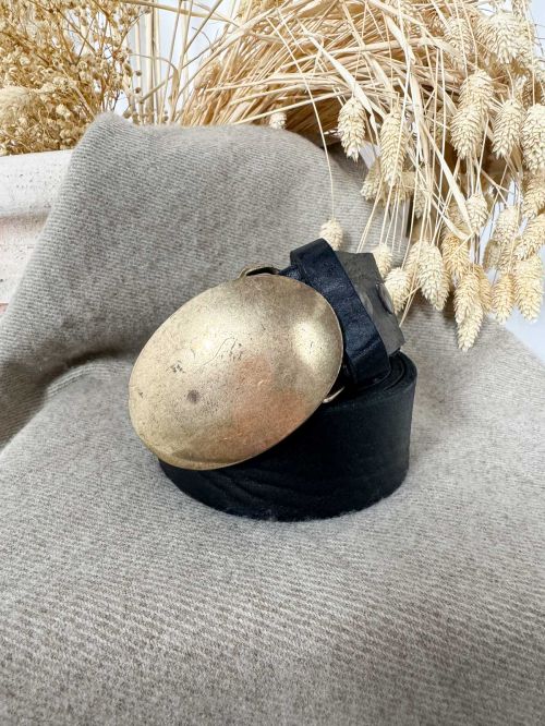 Hebilla ovalada chapón oro viejo