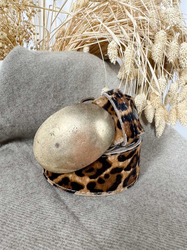 Hebilla ovalada chapón oro viejo