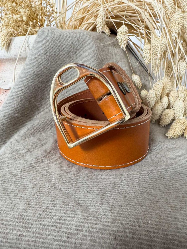 Hebilla estribo dorado Hebilla estribo dorado