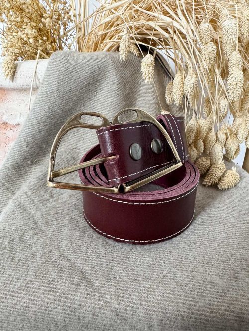 Hebilla estribo doble oro viejo