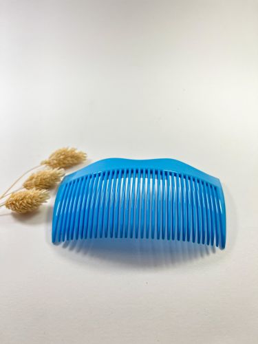 Peinecillo acetato doble ola turquesa