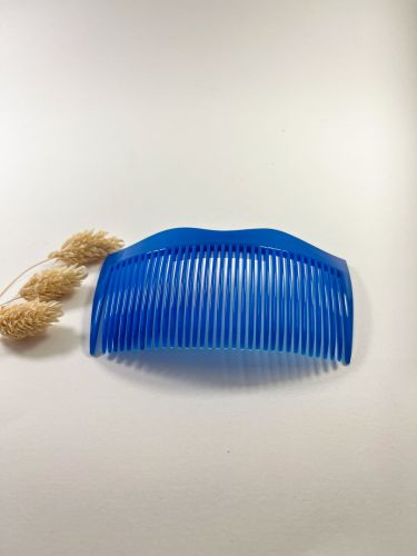 Peinecillo acetato doble ola azul añil